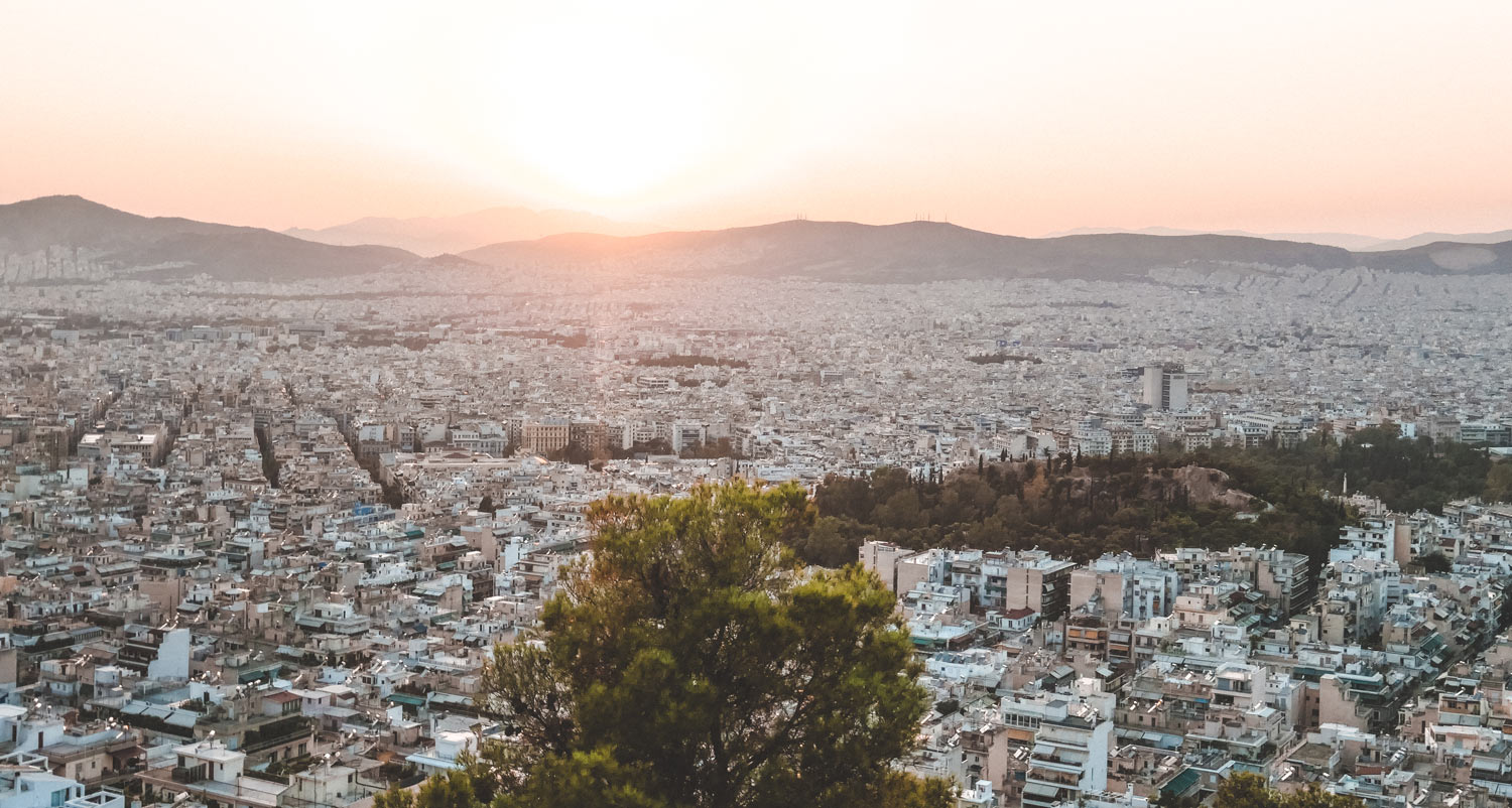 Athens Panorama Lycabettus Hill