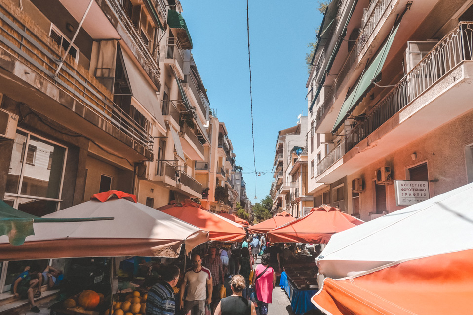 Local Market in Athens Greece