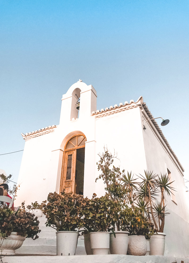 Chora Village In Kythnos Cycladic Church