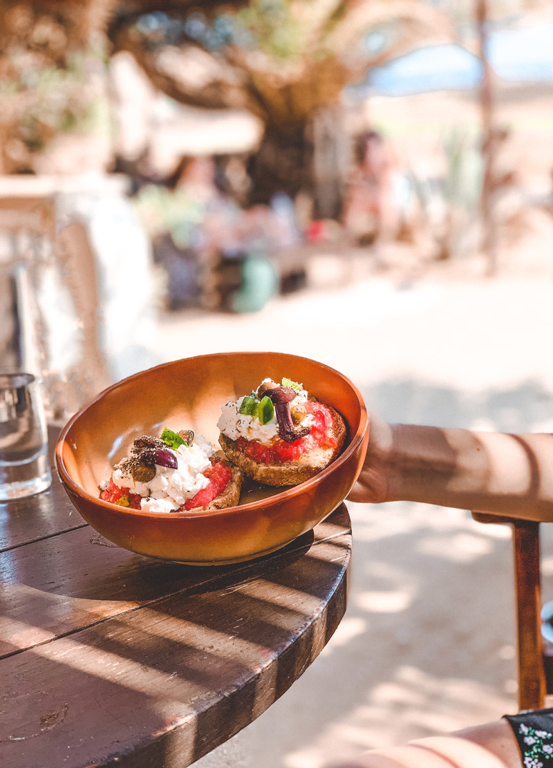 Kedros Beach Bar Donousa Food