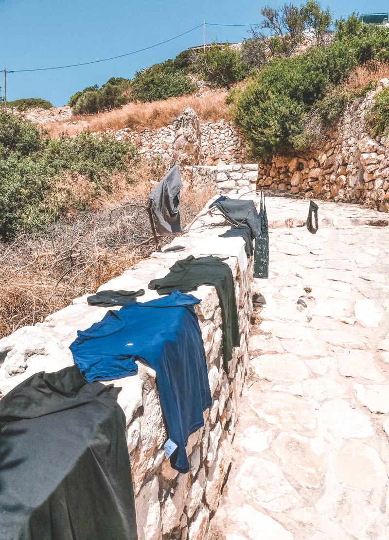 Washing Clothes in Mersini Spring Donoussa