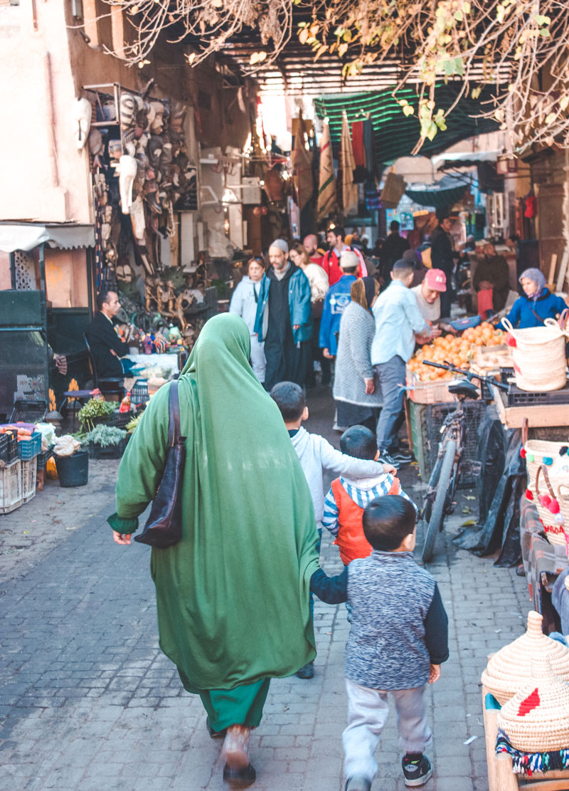 Moroccan Woman In The Medina