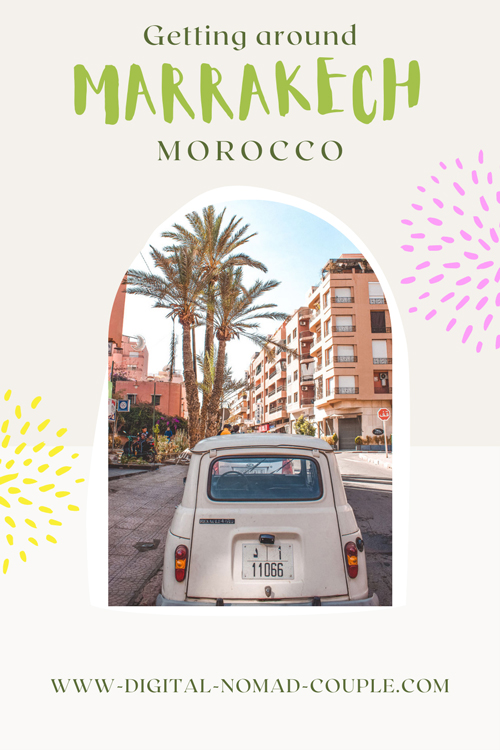 Pin-How to get around morocco marrakech