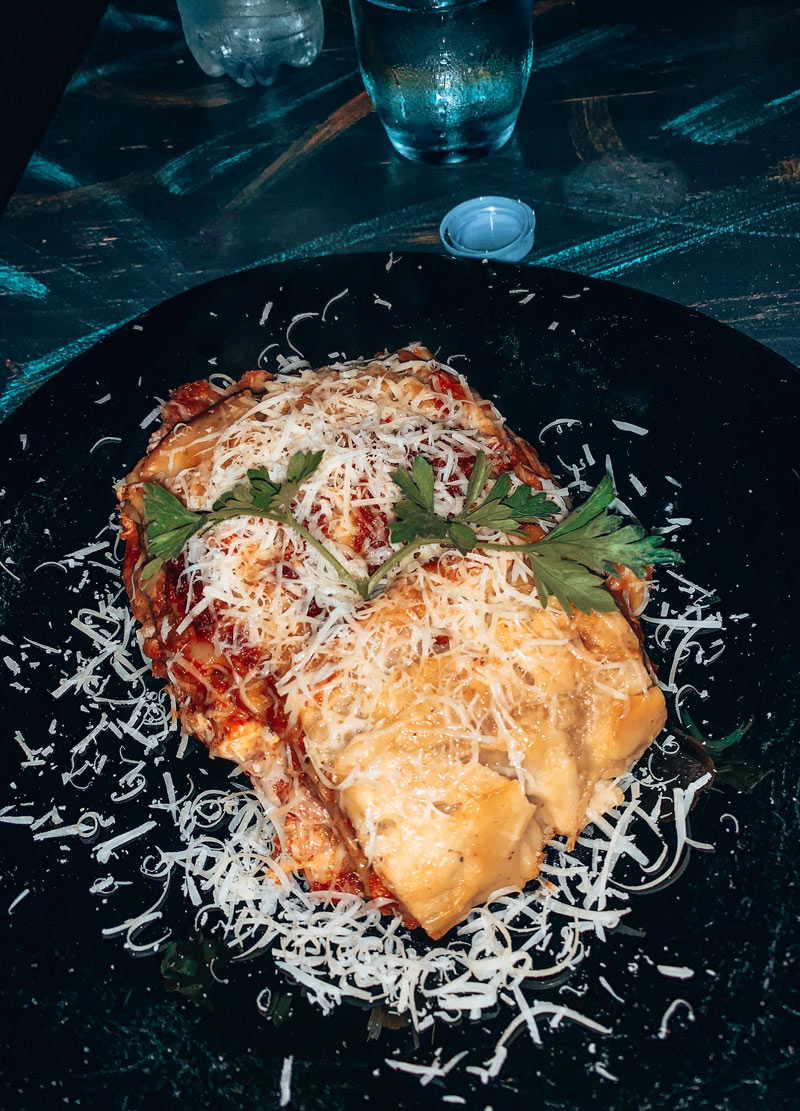 jardin des delices tulum italian food lasagna