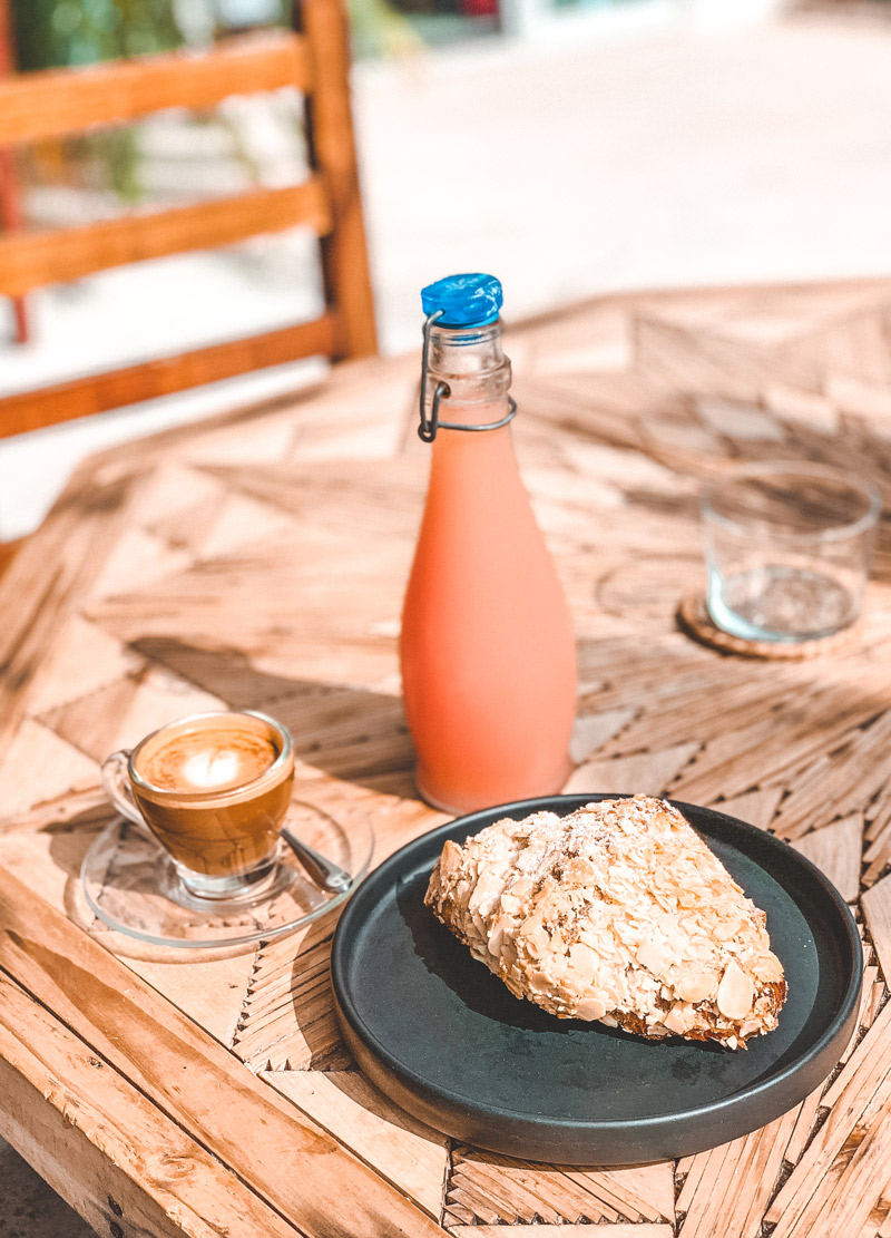 juice croissant breakfast tulum