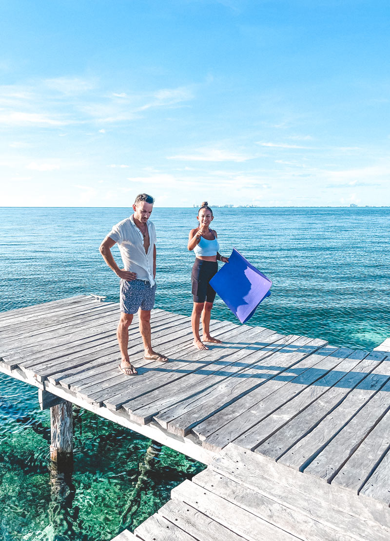 yoga kite surfing tulum beach