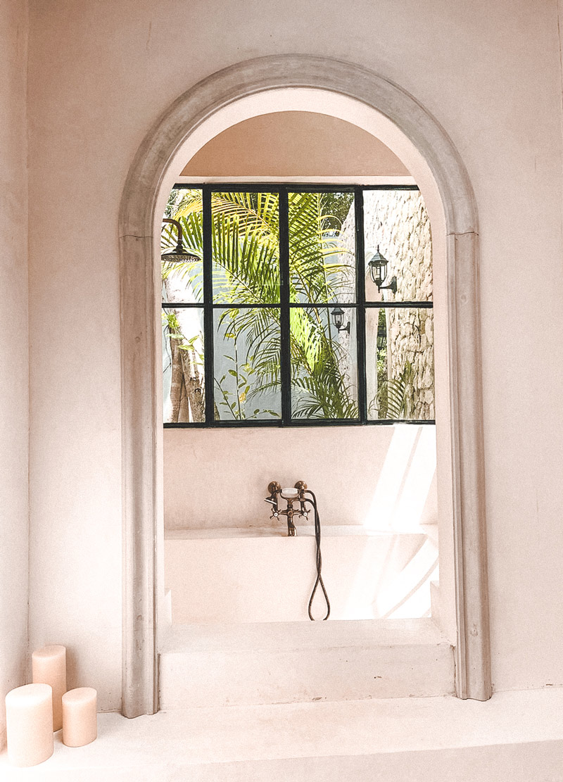 tulum bathroom airbnb beach