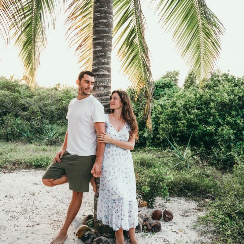 tulum mexico couple wedding