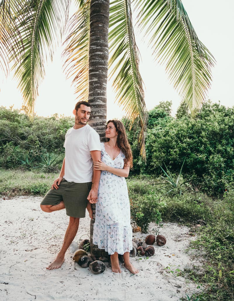 tulum mexico couple wedding