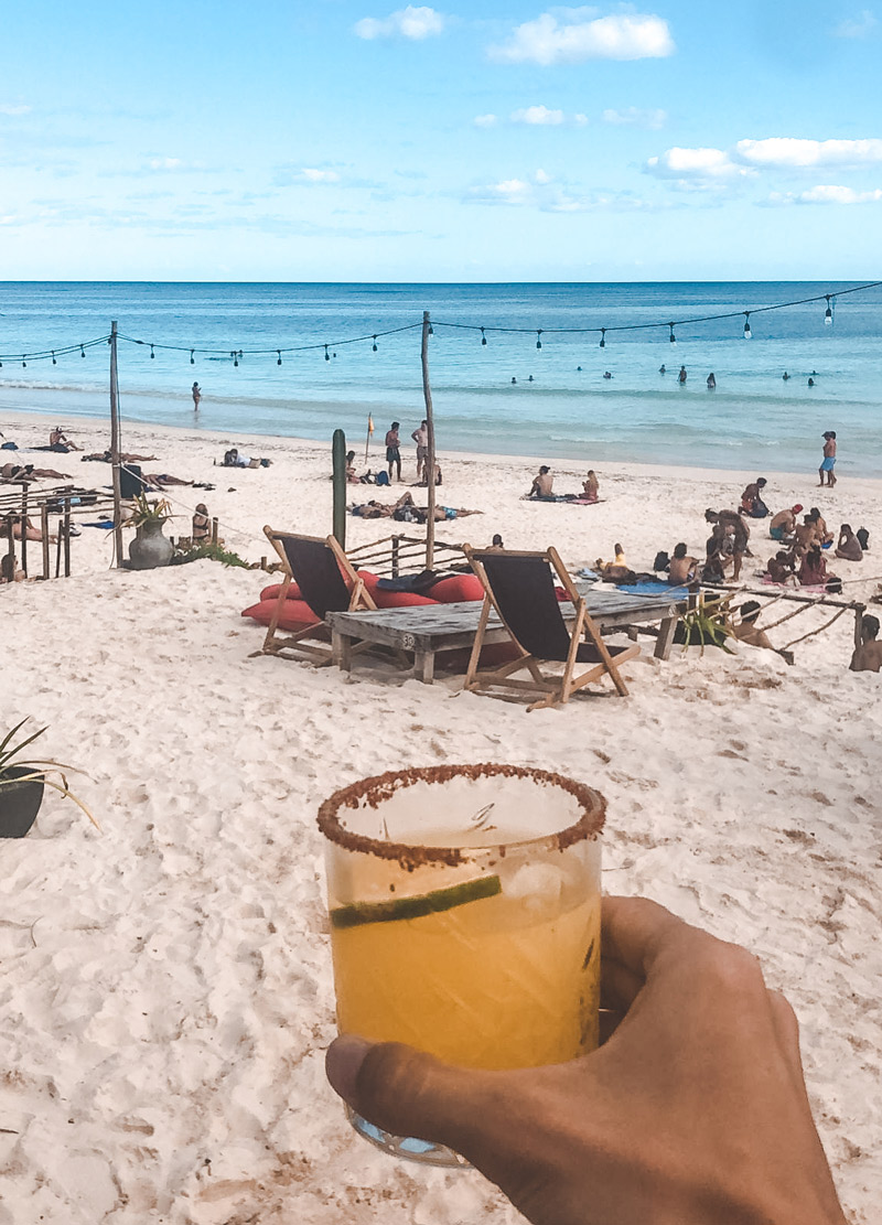 tulum wedding party beach