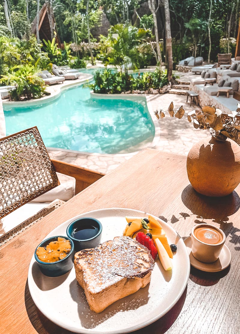 luxury hotles tulum breakfast