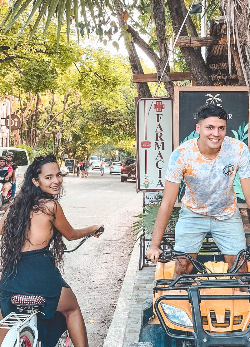 tulum bike rentals beach