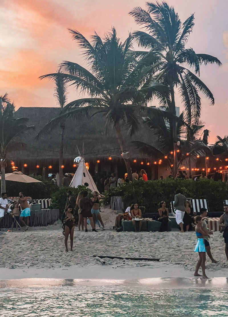 best tulum day parties beach