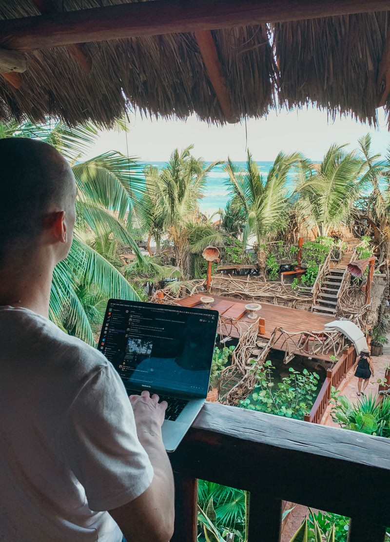 rooftop tulum beach digital nomad