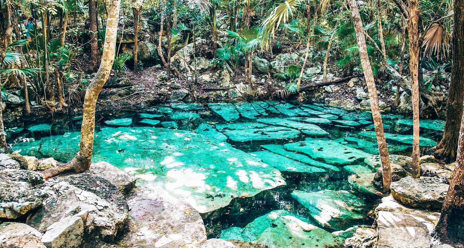 cenote azul pool tulum